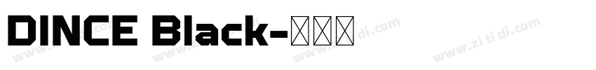 DINCE Black字体转换 DINCE Black字体转换